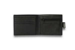 Biggs & Bane Men's Bifold Black Leather Wallet