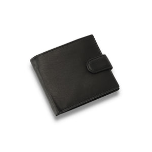 Biggs & Bane Men's Bifold Black & Brown Leather Wallet