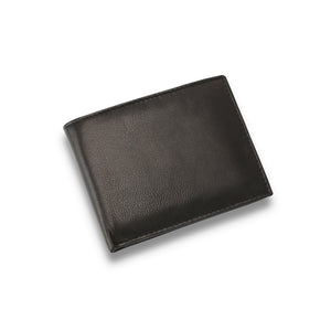 Biggs & Bane Men's Bifold Black Leather Wallet