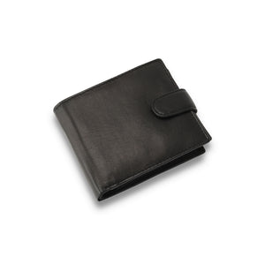Woodbridge Men's Bifold Black Leather Wallet