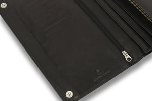 Woodbridge Black Leather Travel Wallet