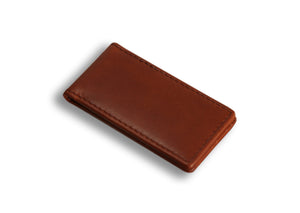Redbrick Cognac Leather Money Clip