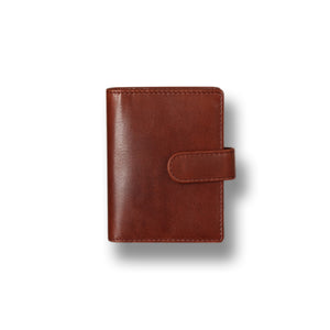 Redbrick Cognac Bifold Leather Card Holder Wallet