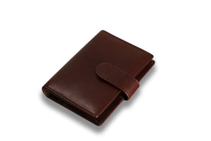Redbrick Dark Brown Bifold Leather Card Holder Wallet