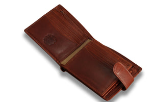 Redbrick Bifold Cognac Leather Wallet